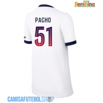 Camisa de time de futebol Paris Saint-Germain Willian Pacho #51 Replicas 2º Equipamento Feminina 2026-27 Manga Curta